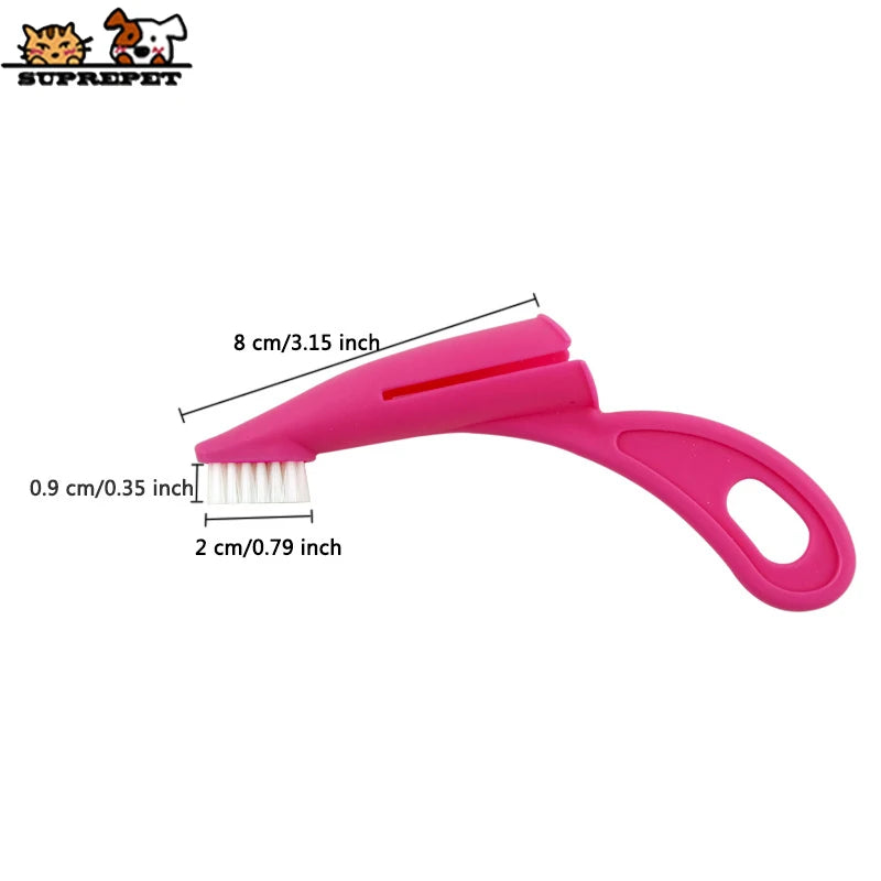 SUPREPET Pet Toothbrush Soft Teeth Brush for Dog Pet Grooming Dental Care Dog Finger Brush Plastic Dog Toothbrush Pet Products