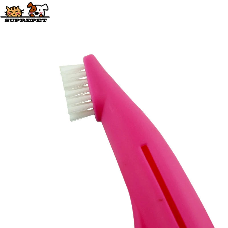 SUPREPET Pet Toothbrush Soft Teeth Brush for Dog Pet Grooming Dental Care Dog Finger Brush Plastic Dog Toothbrush Pet Products